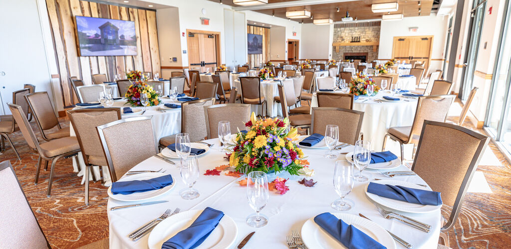 Decorated ballroom